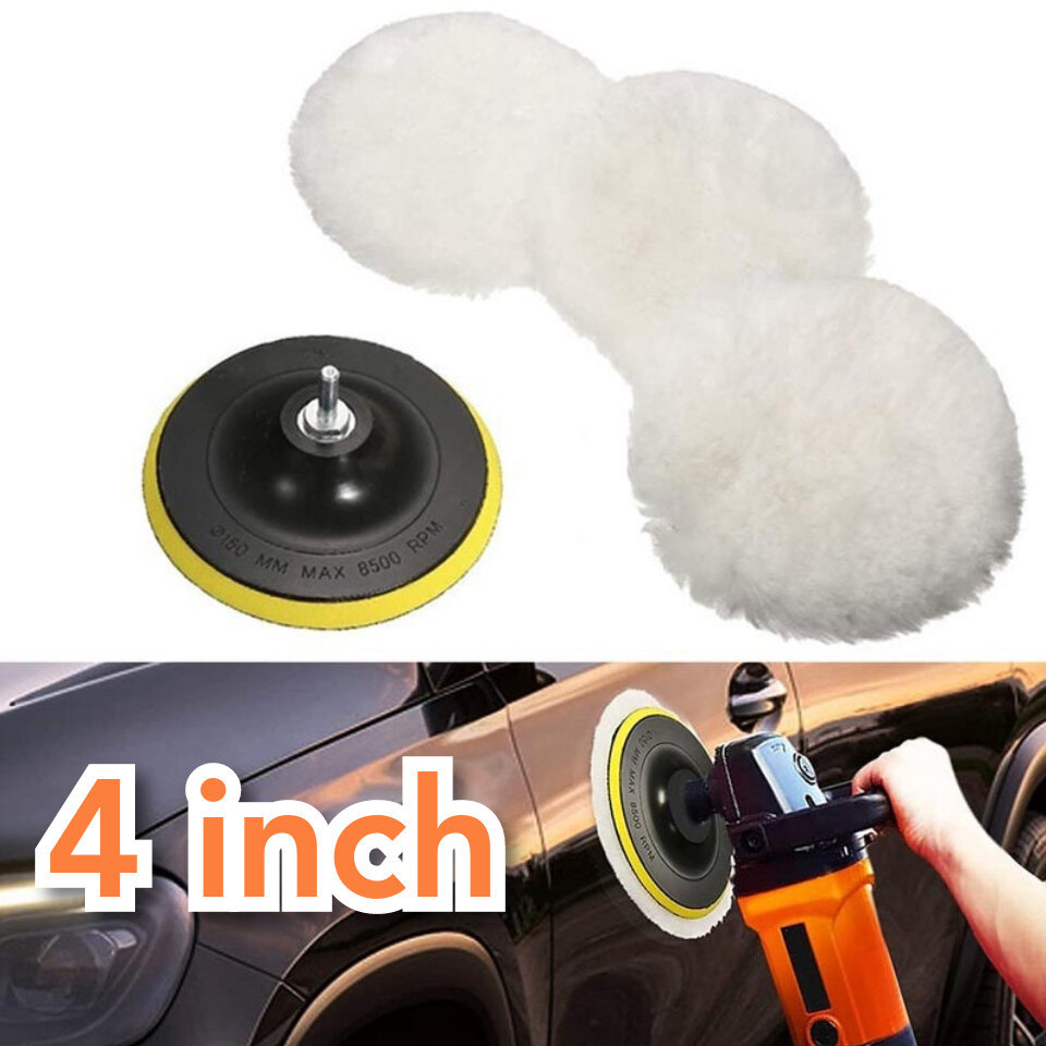 WOL POLES SET 4 INCH 5 PCS WOL PAD BAUT KONEKTOR BOR POLES WOLL SET