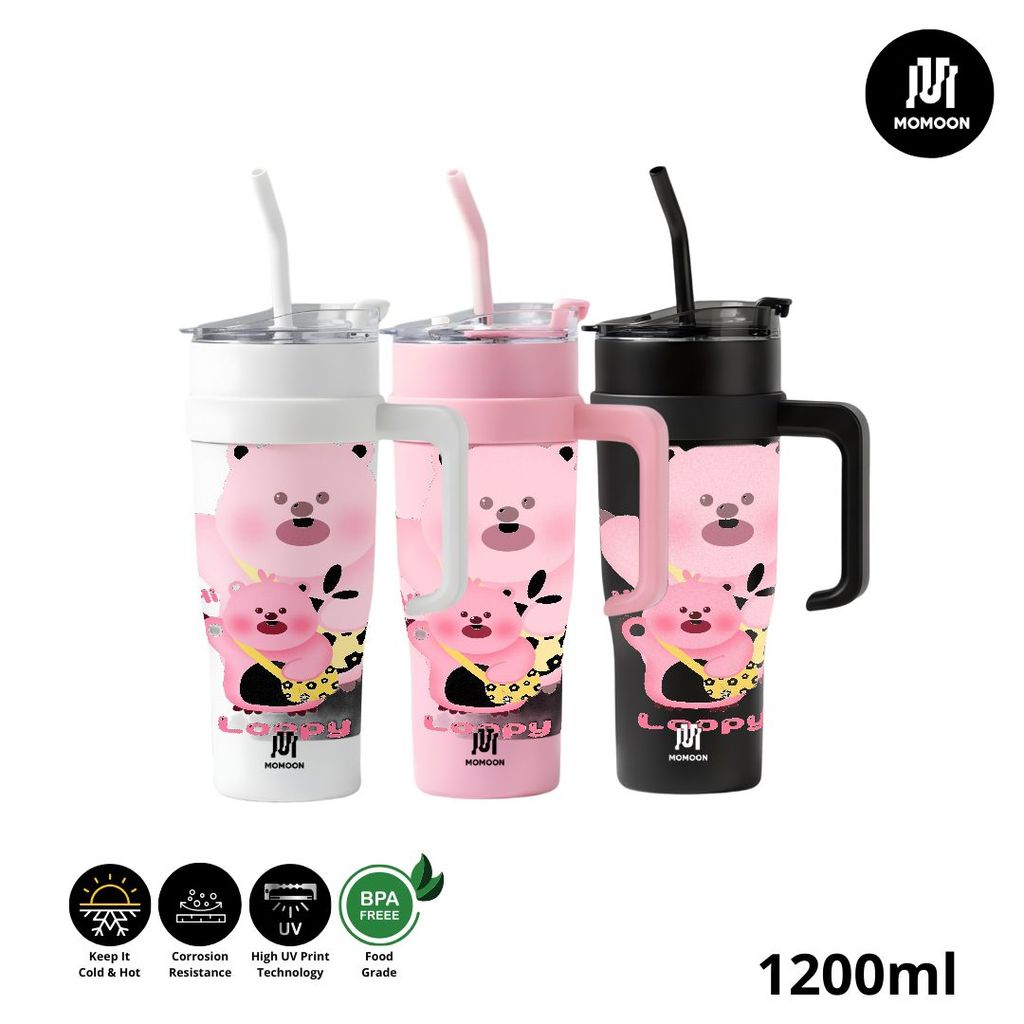 Tumbler Stainless Steel 304 Kapasitas 1200ml ZANMANG LOOPY Karakter Loopy Karakter Loopy Tahan Suhu 