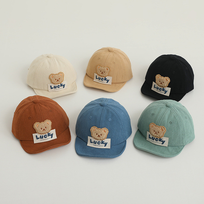 MB Topi Bayi LUCKY Bear Baseball Topi Anak Fhasion Halus Dan Lembut Usia 6bulan-3Tahun