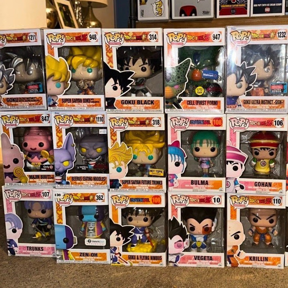 Funko Pop Animation Dragonball Goku #386 Ssgss Goku #563 #668 Ssg Gokus #827 #860 Vinyl Action Figur