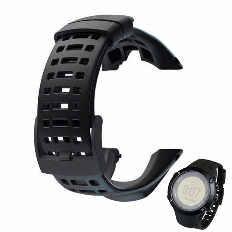 2016 Silicone Gel Wristband Bracelet Sports Wat Strap Band For Suunto Ambit 3 Peak / Ambit 2 Buckle 