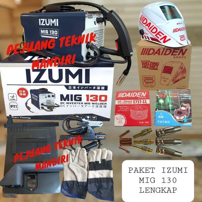MESIN LAS CO2 IZUMI MIG 130 / TRAFO LAS IZUMI MIG 130 / IZUMI MIG 130 - PAKET LENGKAP- AP