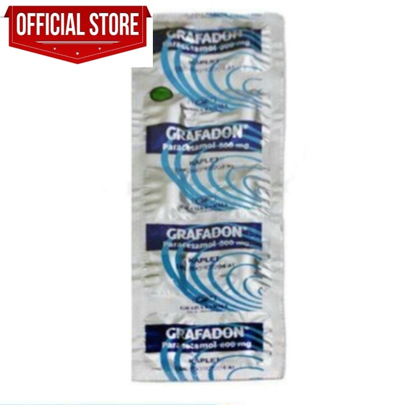 [APOTEK GENERIK] grafadon tablet paracetamol tab kaplet 500mg 500 mg isi 10 10's / strip