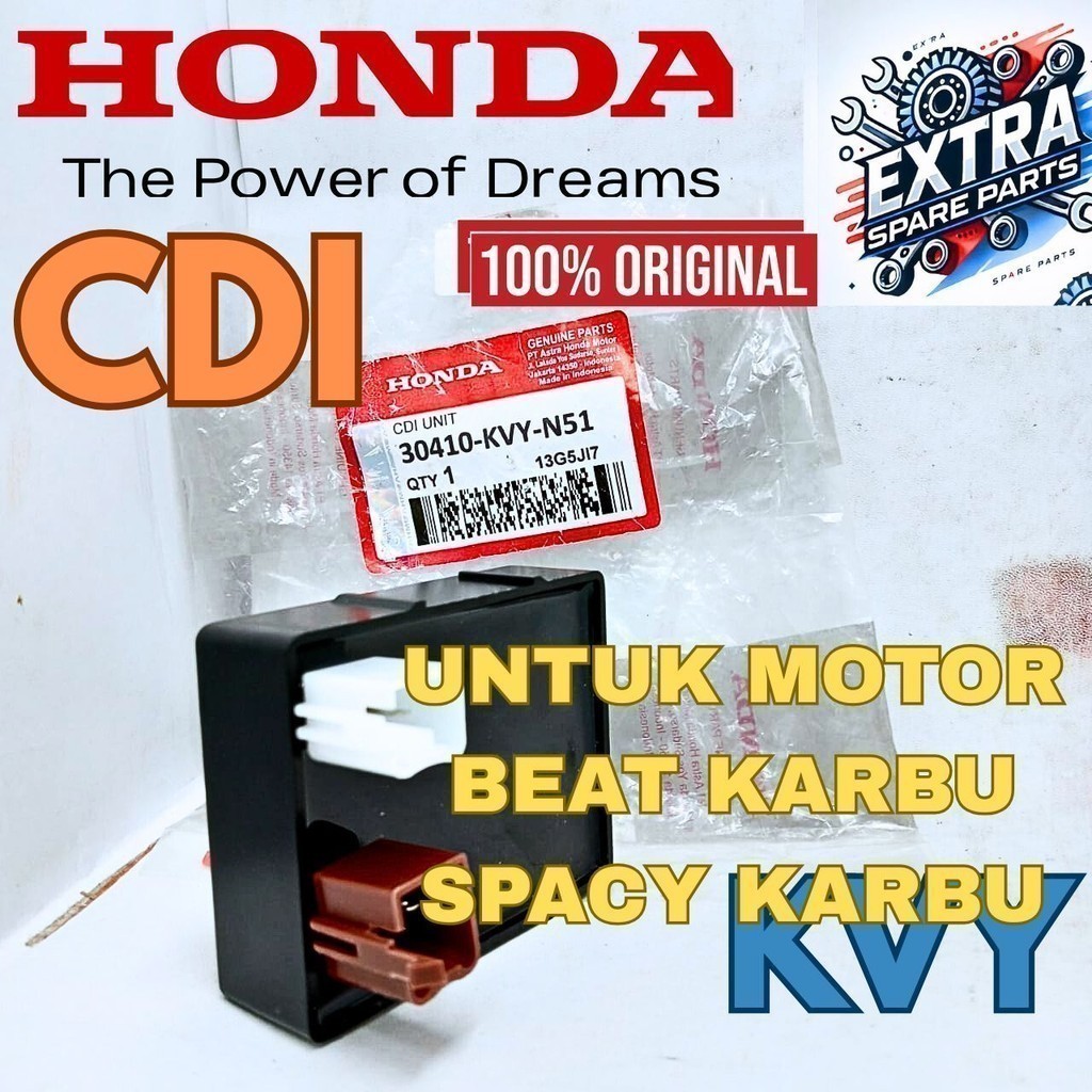 CDI KVY Original Honda Ahm Presisi  sepeda motor Honda BeAT,Scoopy&Spacy Karbur kualitas asli 100%..