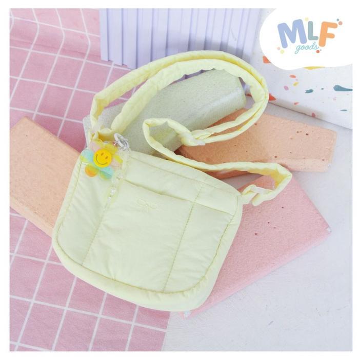 MLF Goods - Mini Daisy Puffy Bag Tas Selempang Mini - Yellow