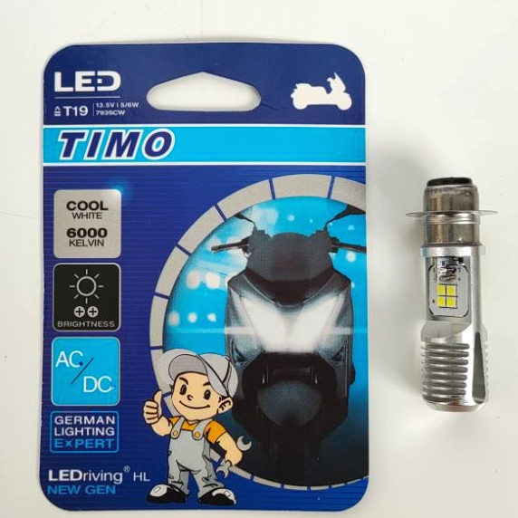 TIMO Bohlam Lampu Depan LED Universal Motor Matic Bebek Mio / Beat / Jupiter Z / Supra X / Vario