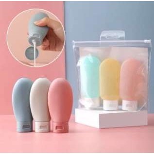 SDN Bali Botol Miniso Candy Color Travel Bottles 60mL (3 pcs) Botol Kosong Botol Travel Botol Sabun 