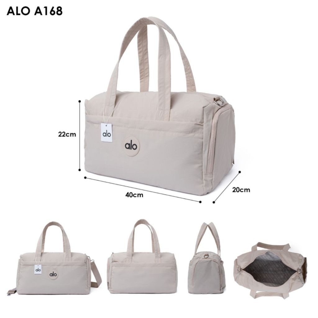 SALE  Tas Travel Wanita ALO A168 40cm - Tote Bag Gym Multifungsi Waterproof Besar Stylish
