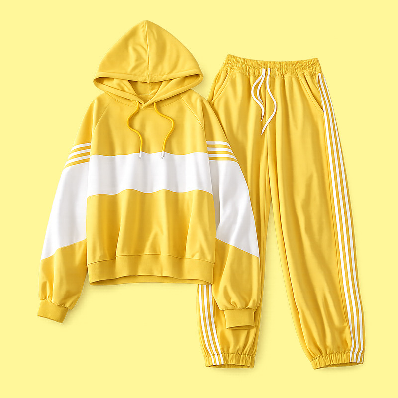 KSE-30 setelan set celana olahraga baju sport wanita style korea sporty