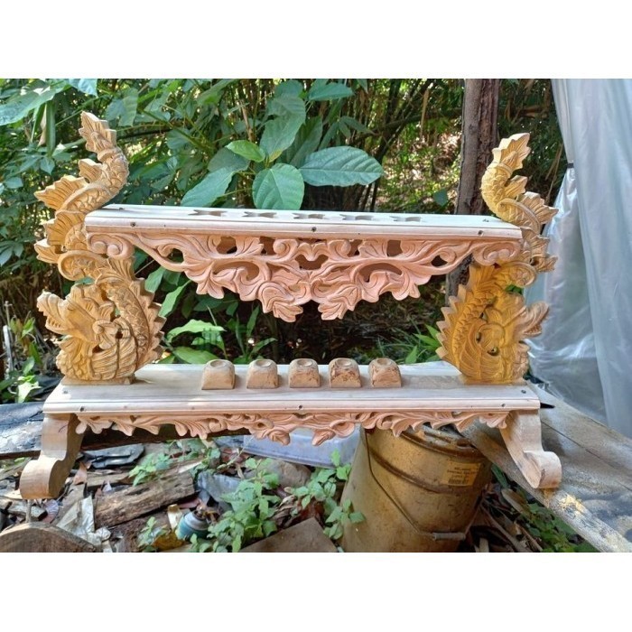 jagrak keris isi 5 ukir naga kembar dan ukir flora  PP73444