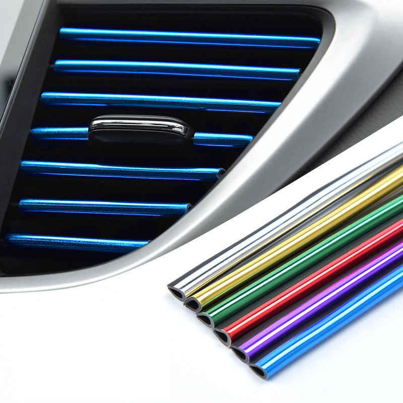 10pcs Car Air Contioner Outlet Moug Trim Decor Strips For Cars Accessories Tuning Toyota Raize Inter