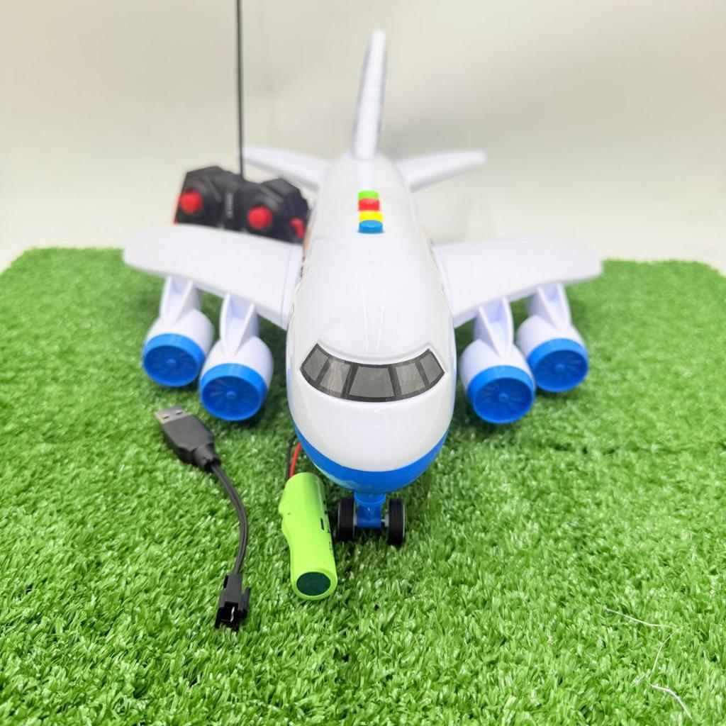 CLE SHOP MAINAN PESAWAT REMOTE CONTROL MUSIK DAN LAMPU BATERAI CAS