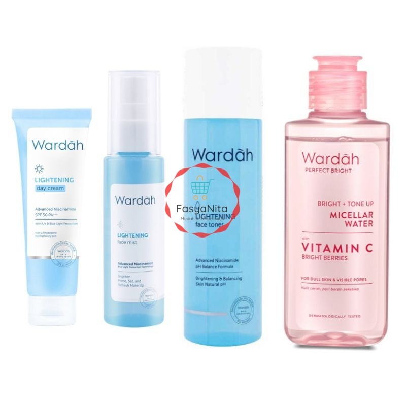 Wardah Perfect Bright toner penyegar face mist micellar water day cream - Fasyanita Online Fresh Mar