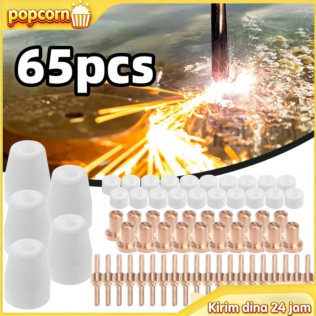 Tip Nozzle Plasma Cutter PT31 Udara Plasma Cutter 65pcs