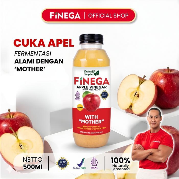 FINEGA CUKA APEL 500ml Kemasan Plastik