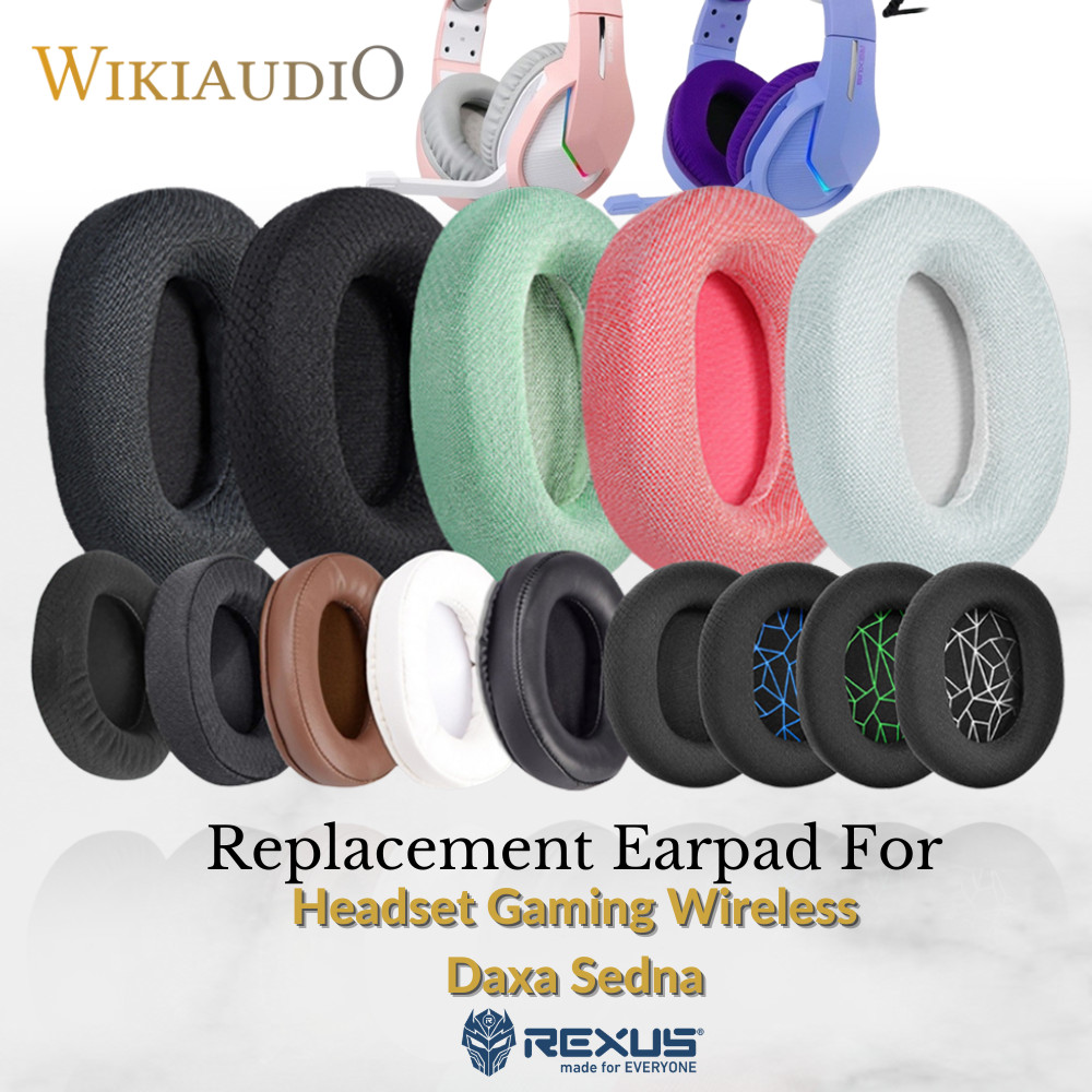 Earcup Earcushion Earpad  Rexus Headset Gaming Wireless Daxa Sedna Busa Bantalan Foam Pad