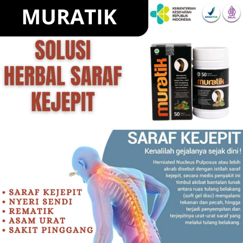 MURATIK Obat Nyeri Sendi Paling Ampuh Kaki Tangan Lutut Osteoporosis Pengapuran Tulang Menopose Lans
