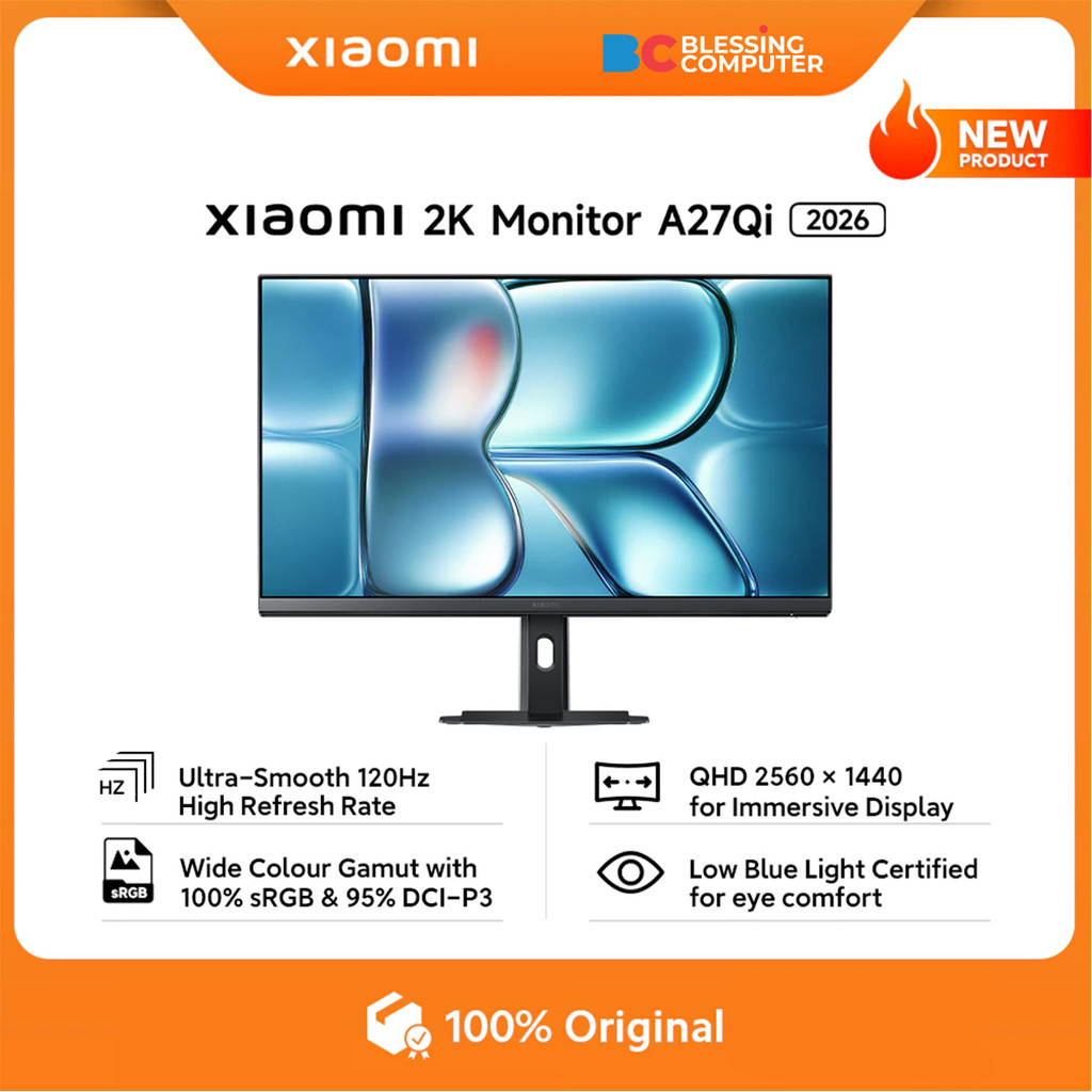 MONITOR XIAOMI 27 A27Qi 2026 2K IPS QHD 120Hz 6ms