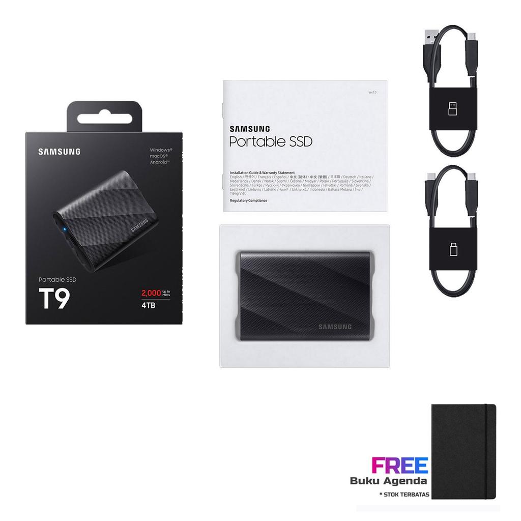 Samsung T9 4TB USB 3.2 Gen2x2, Portable SSD