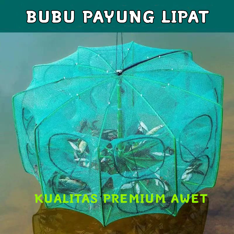 Promo (COD) Payung Bubu 8 Lubang Jaring Jebakan Perangkap Udang ikan Kepiting / Jaring Bubu Perangka