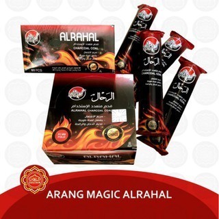 Arang Magic Al Rahal Charcoal Briket Cepat Bakar Dupa Wangi Aroma Terapi Tahan Lama Bukhur Arab Asli