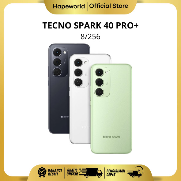 TECNO SPARK 40 PRO+ (8/256) - GARANSI RESMI