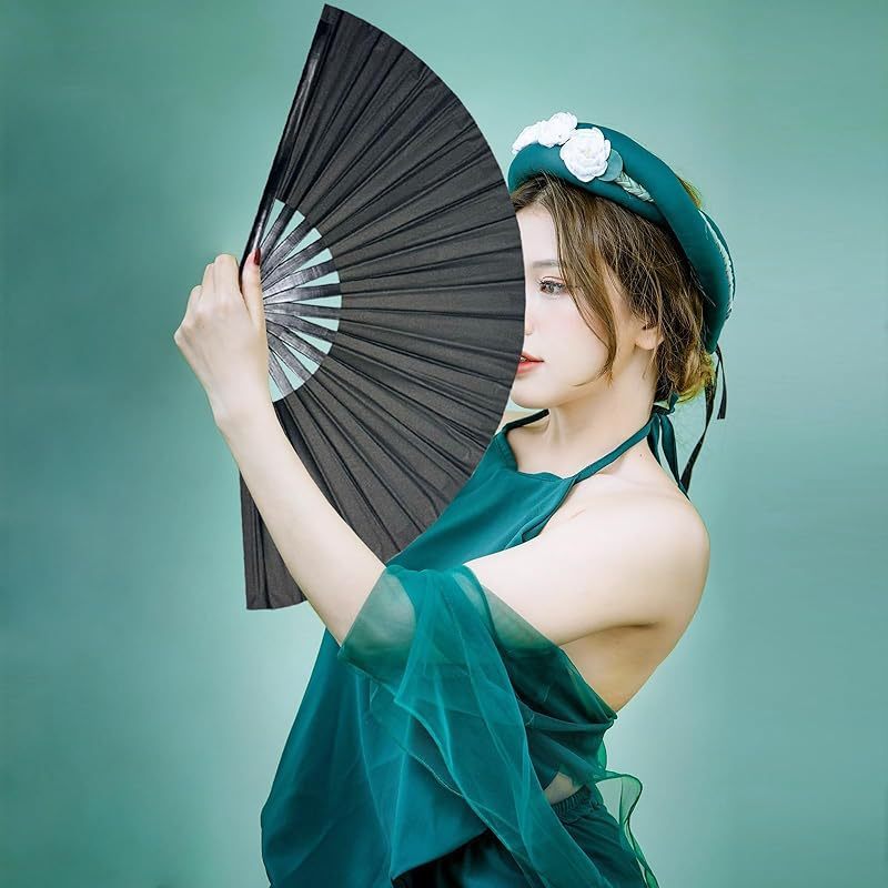 Chinese Style Kung Fu Fan Square Chinese Symphony Fan Fitness Dance Classic Kung Fu Fan Tai Chi Chin