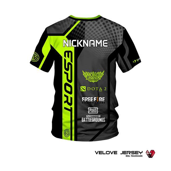 kaos Esport jersey Gaming Fullprinting Baju Game Freefire ML 86