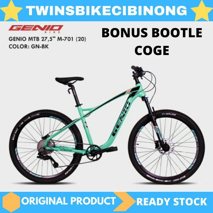 PROMO GASPOLL SEPEDA GUNUNG MTB 27,5 GENIO M 701 TERBARU - GN BK