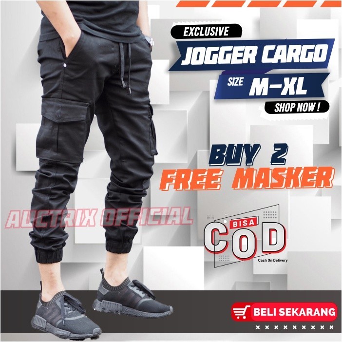 MedanZone - Celana Joger Cargo Pria Clana Jogger Cowok Wanita Unisex Dewasa Panjang