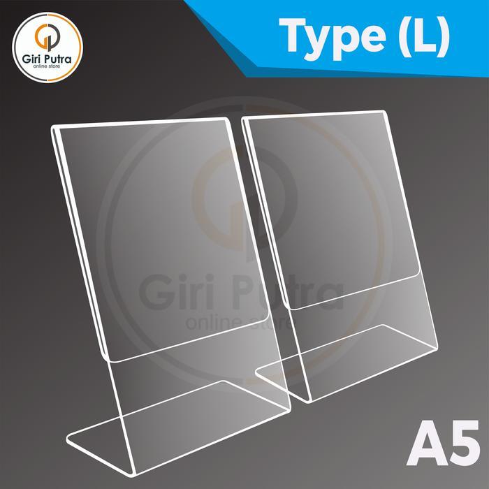 AKRILIK / STAND HOLDER BROSUR ACRYLIC A5/ DISPLAY BROSUR AKRILIK A5 - Type L