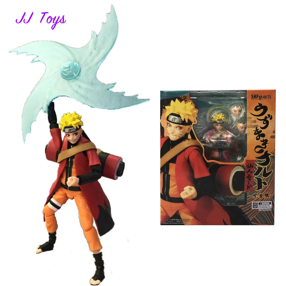 15cm Naruto Anime Figures Sage Mode Naruto Action Figure Statue Model Doll Collection Toys Gifts
