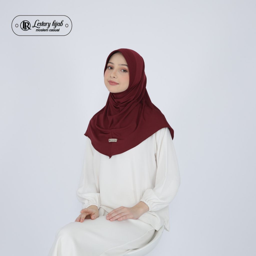 Jilbab sport M zoya Jersey premium by lestary hijab