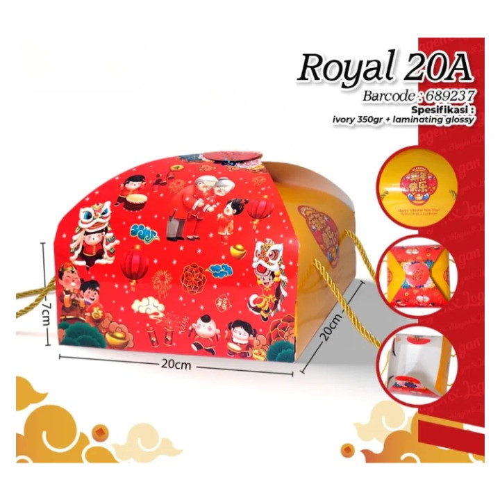 Box Kue Hampers Imlek Chinese New Year 20x20 20 x 20 Cake Lapis Legit