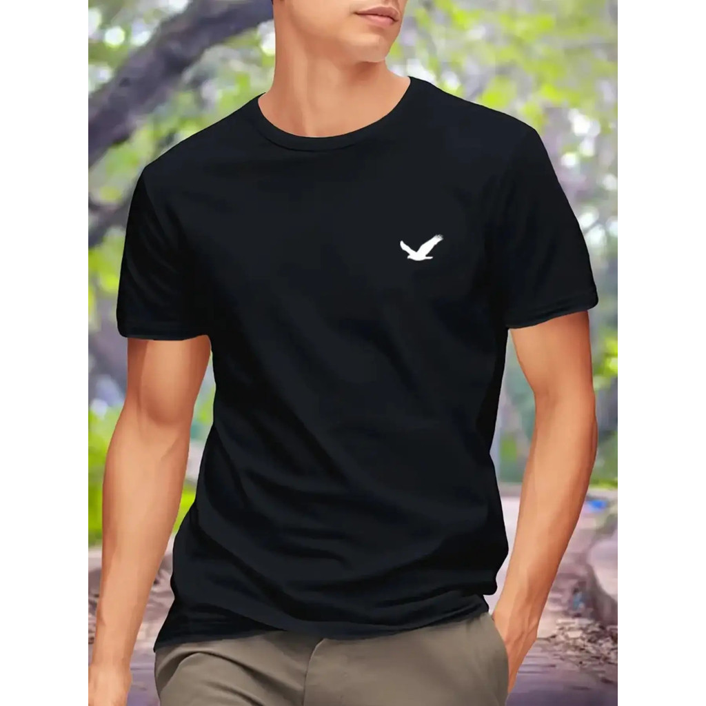 [Kaos Grafis Hip-Hop Pria] Kaos Grafis Hip-Hop Pria dari Kain Lembut dan Bernapas - Minimalis St