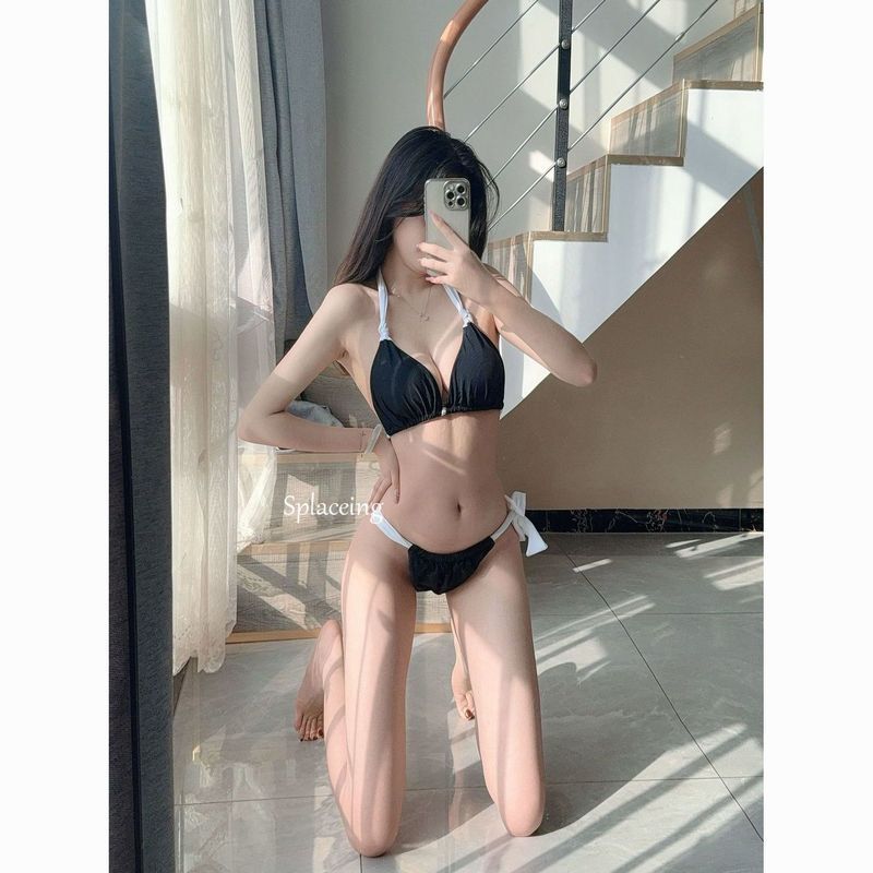 [Yunrouju]Bikini pantai baru, tiga potong, seksi, sangat cocok untuk hot spring dan liburan.
