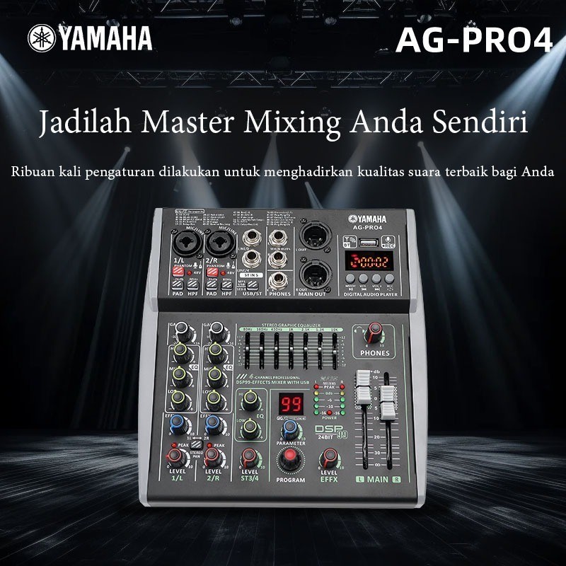 mixer power amplifier yamaha/X-PRO6 power mixer 8 Ohm 750 wattx2, 7 jalur equalizer,Bluetooth,99 DSP