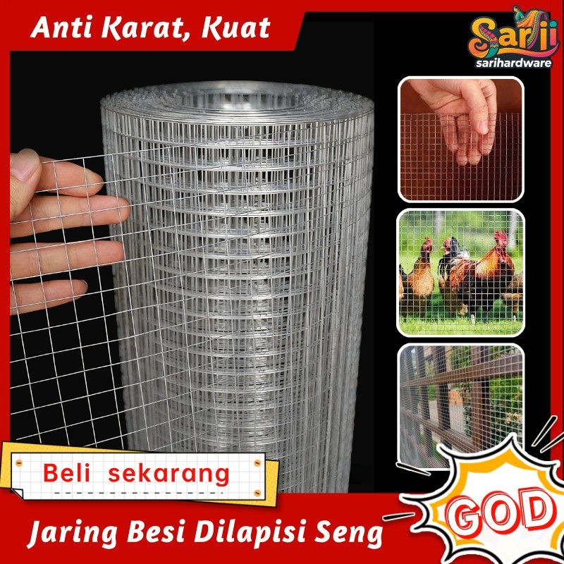 Kawat Loket Galvanis 0.9*10m - Kawat Kandang Hewan yang Kuat, Tahan Lama & Anti Karat | Ideal untuk 