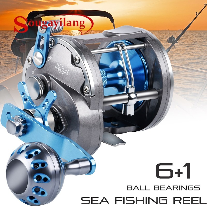 Sougayilang Reel Pancing Saltwater Fishing Reel Drum Reel Dan Full Metal Sea Fishing reel Memancing 