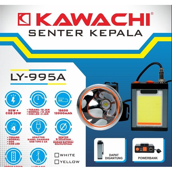 promo discon Senter kepala 95watt LY-995A 12000mAH