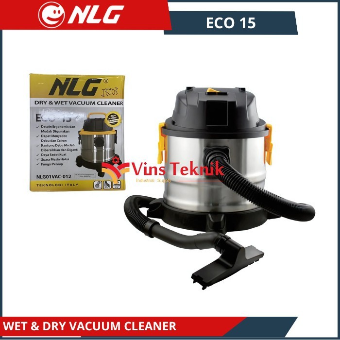 Wet & Dry Vacuum Cleaner NLG ECO 15 Mesin Penyedot Debu NLG ECO15