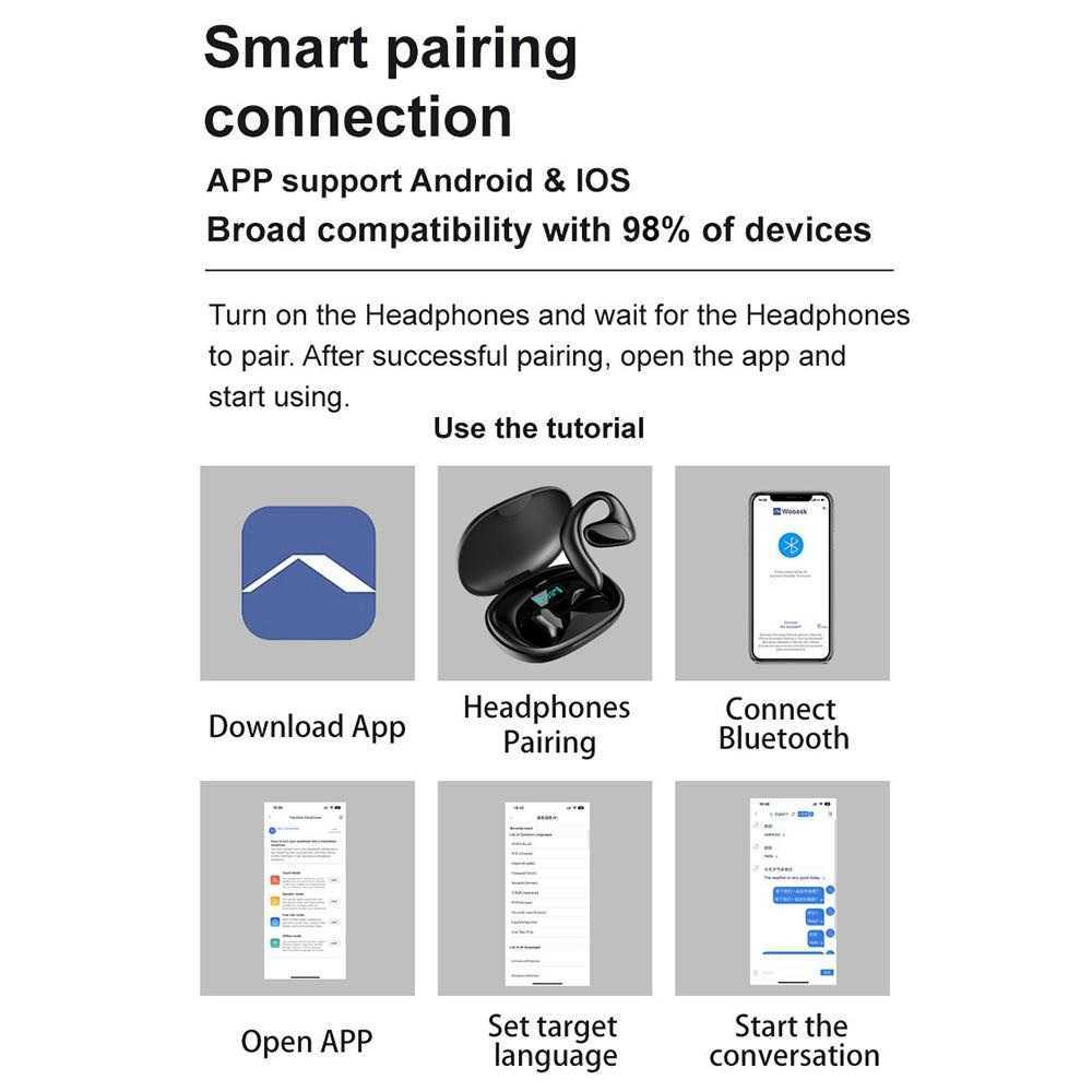 M8 Translator TWS Earphone - Headset Penerjemah 144 Bahasa Asing