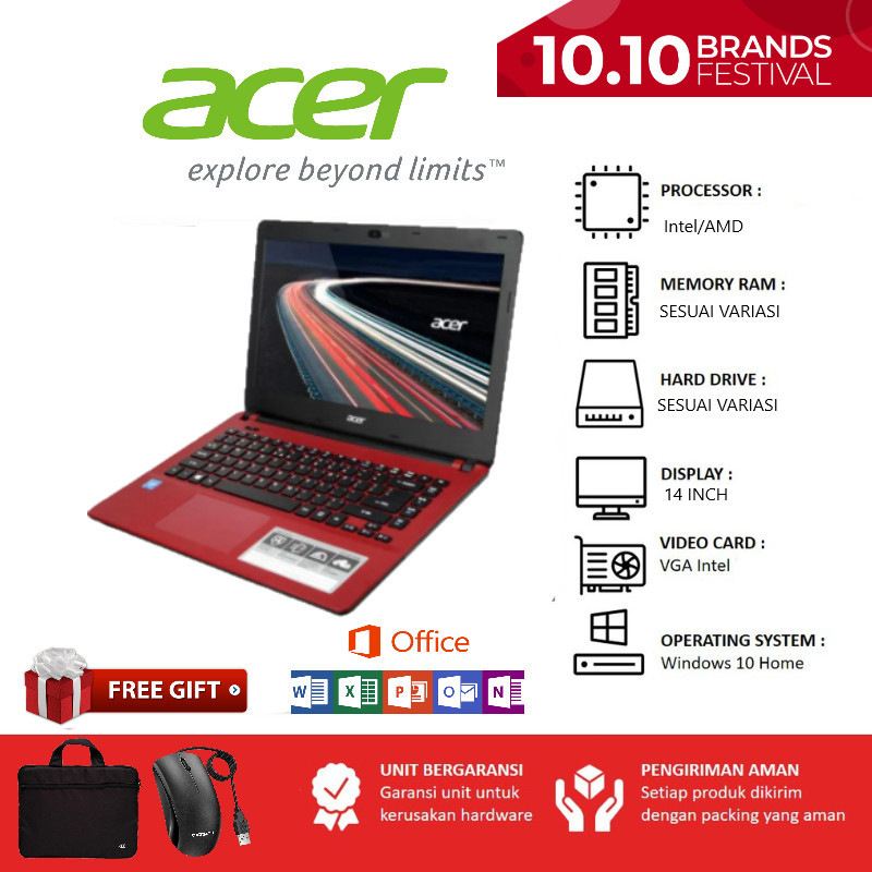 Laptop ACER ES1-432 14inch RAM 8GB SSD 512GB