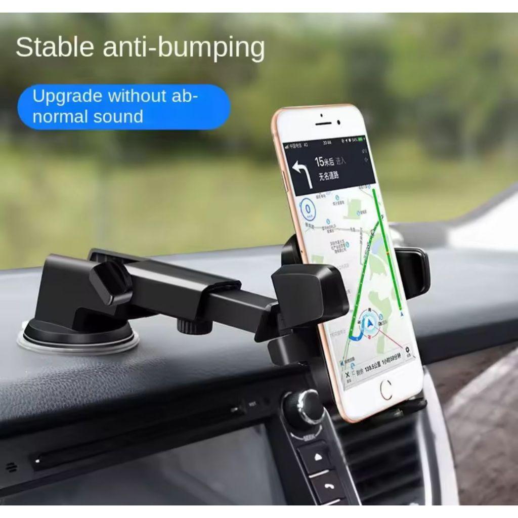 Holder HP Mobil Dashboard Adjustable Anti Goyang Phone Mount GPS Universal Kuat & Stabil