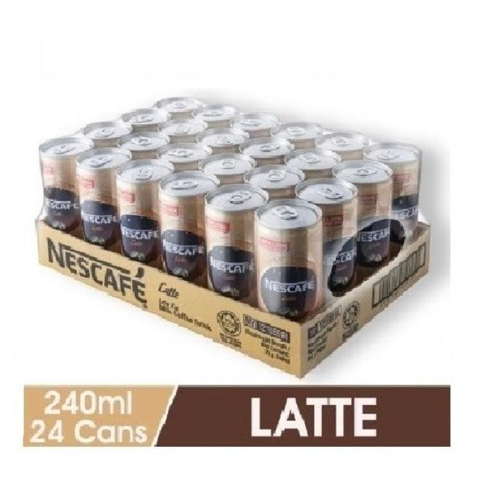 Nescafe Latte 220 ml Kemasan Kaleng 1 dus isi 24 kaleng