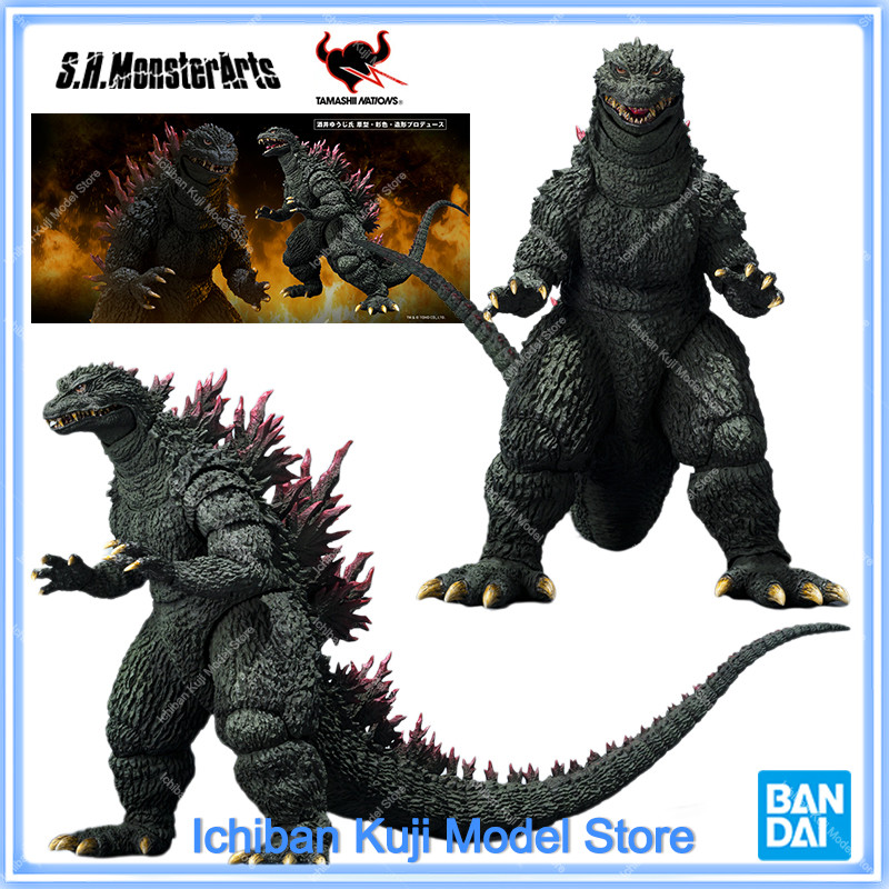 100% Original BANDAI Godzilla S.H.MonsterArts SHM Godzilla 2000 Action Figure Movie Model Collection