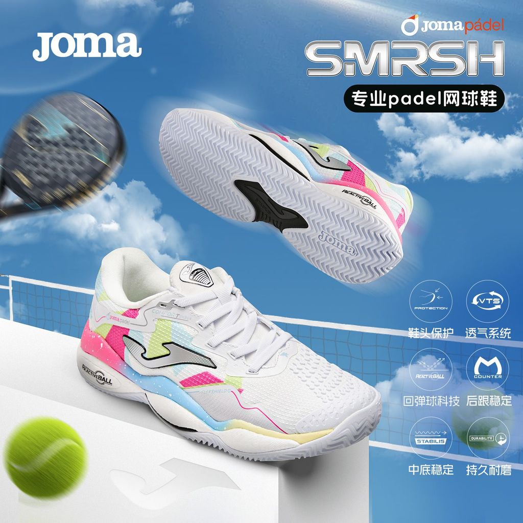 Sepatu Padel JOMA Tenis Joma Homer Wanita Antilembap