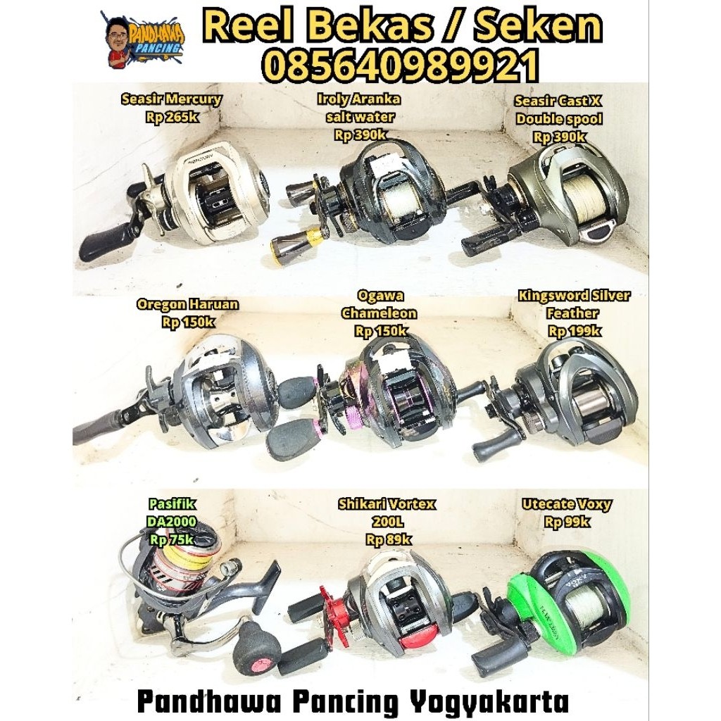 TANOZERO REEL Bekas second CASTING BAITCASTING iroly Sabre KATSKING ORCA OREGON DAIWA UTECATE DAIDO 