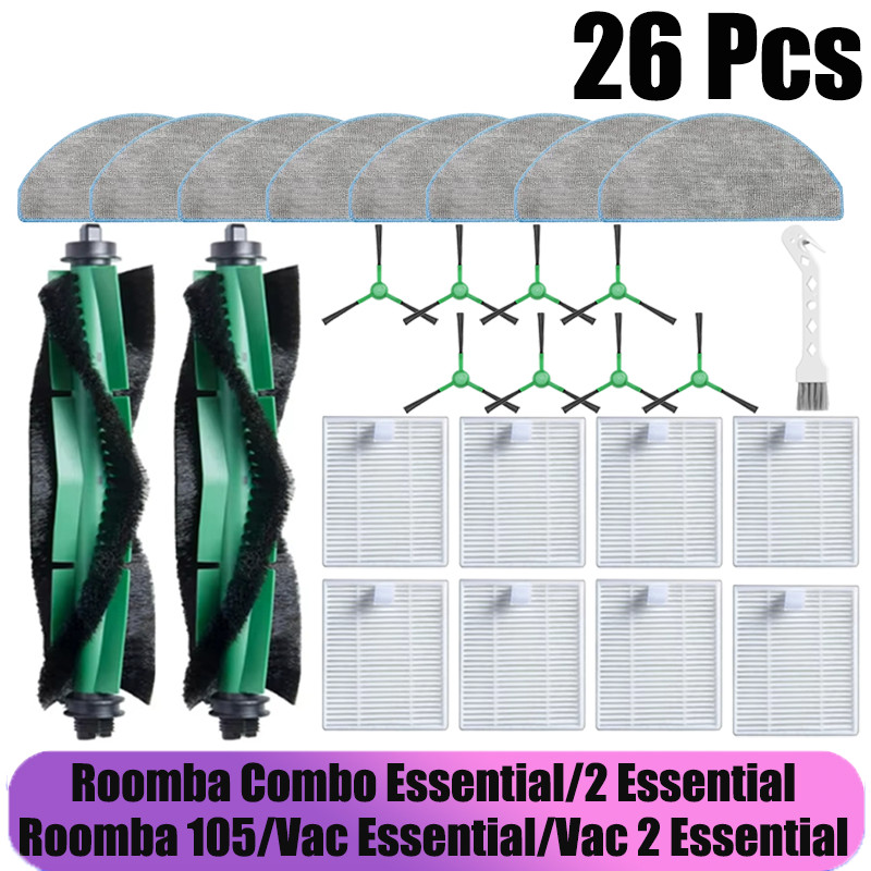 Compatible for iRobot Roomba Combo Essential, (Roomba Vac Essential), Roomba 105 Combo, Roomba 104 C