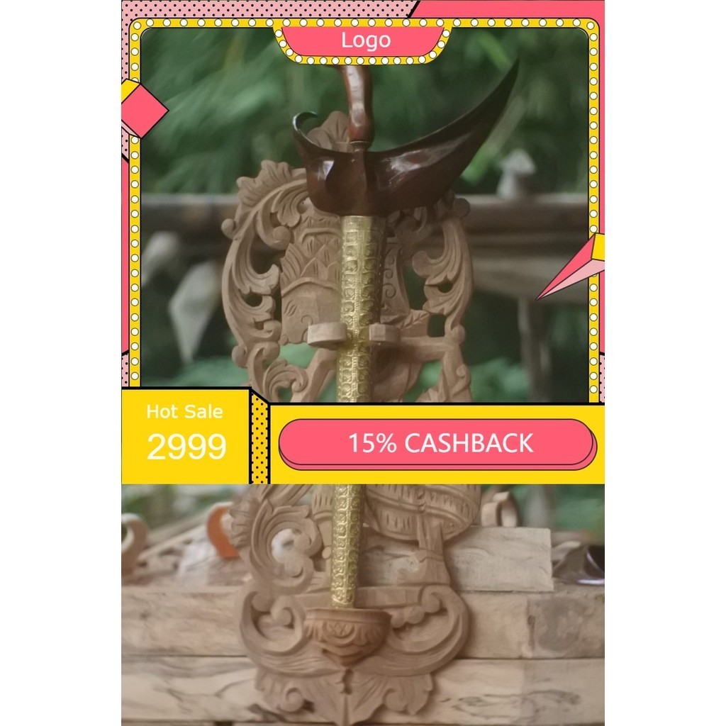 blawong rak jagrak keris motif krisna ukiran jepara halus hrg  Antik ND18